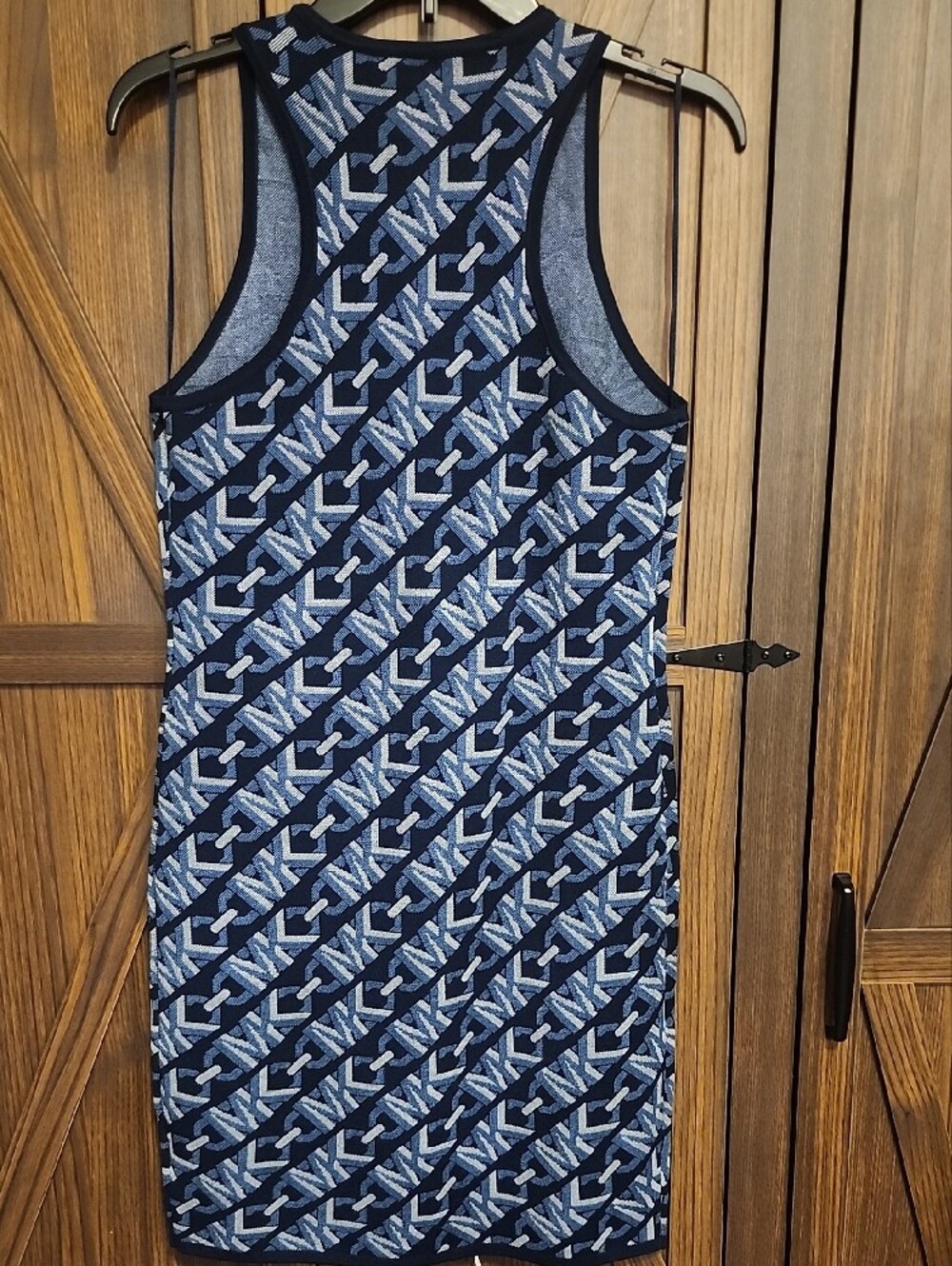 Michael Kors Blue Patterned Pencil Skirt - Picture 6 of 7